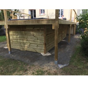 Habillage du SWIM SPA 5.5 en Bardage.